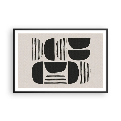 Plakát v černém rámu - Polovičaté soustavy - 91x61 cm