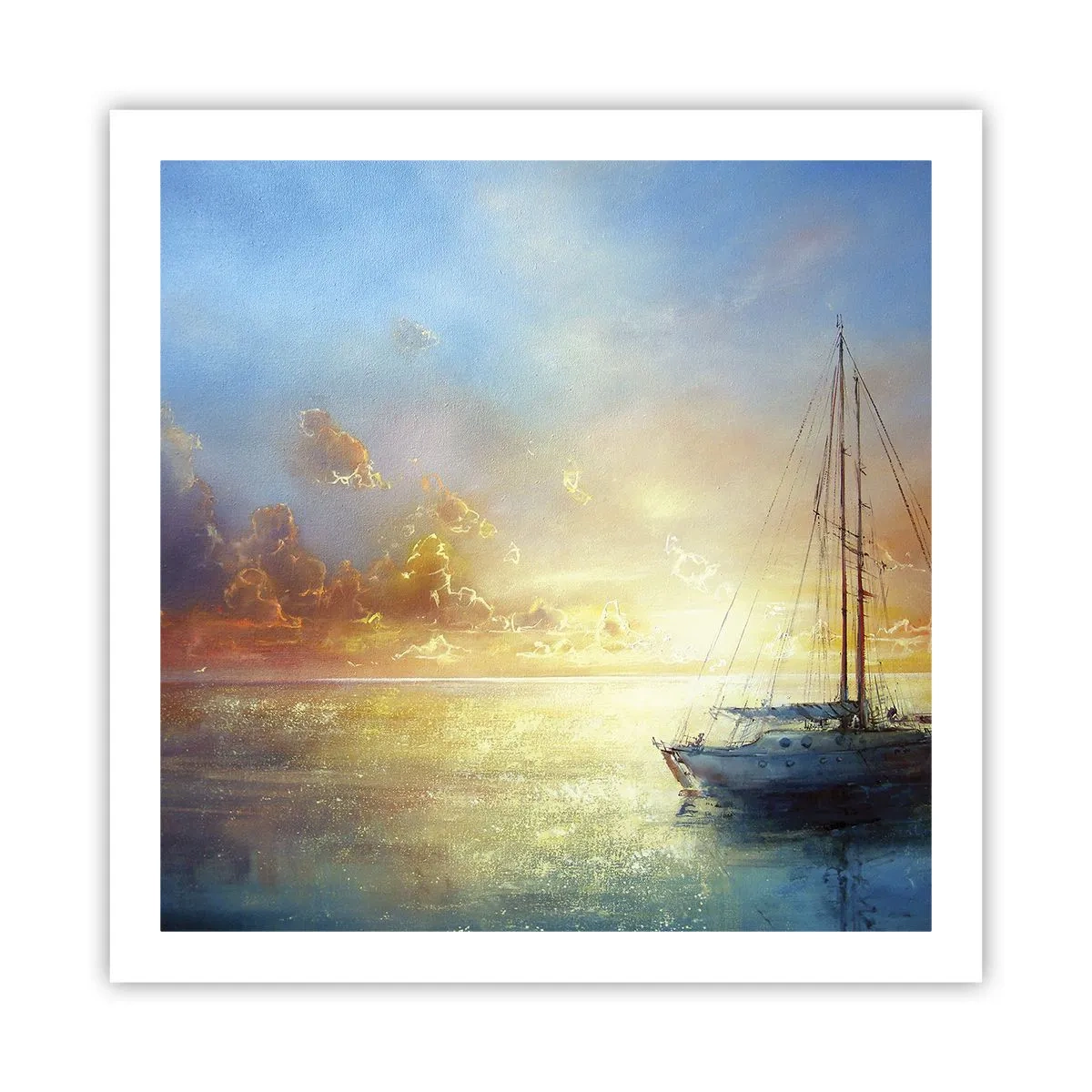 Plakát - Ve zlatém zálivu - 60x60 cm