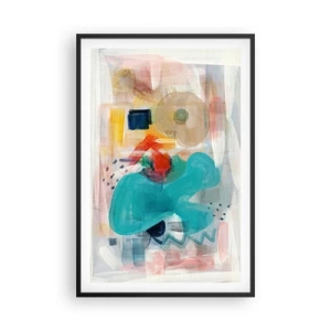 Plakát v černém rámu - Barevná hra - 61x91 cm