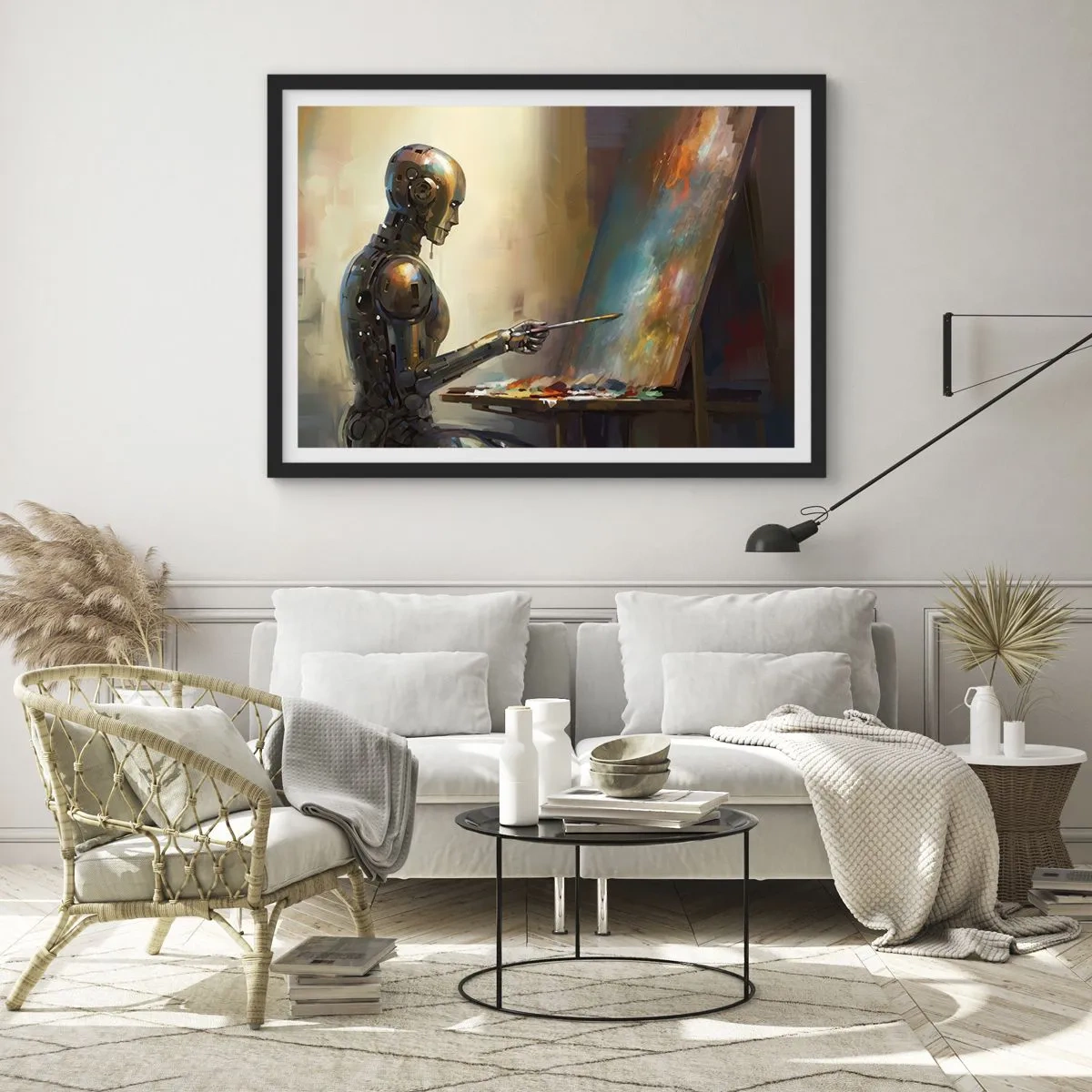 Plakát v černém rámu - Umění budoucnosti - 100x70 cm