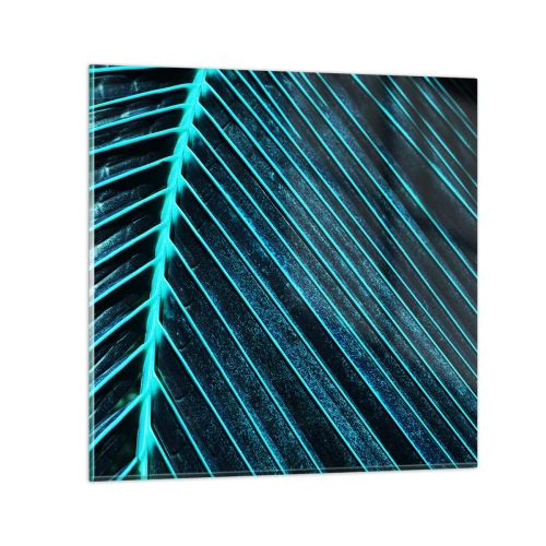 Obraz na skle - Textura zeleně - 30x30 cm