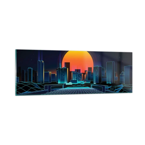 Obraz na skle - Pořád chcete do reálu? - 90x30 cm