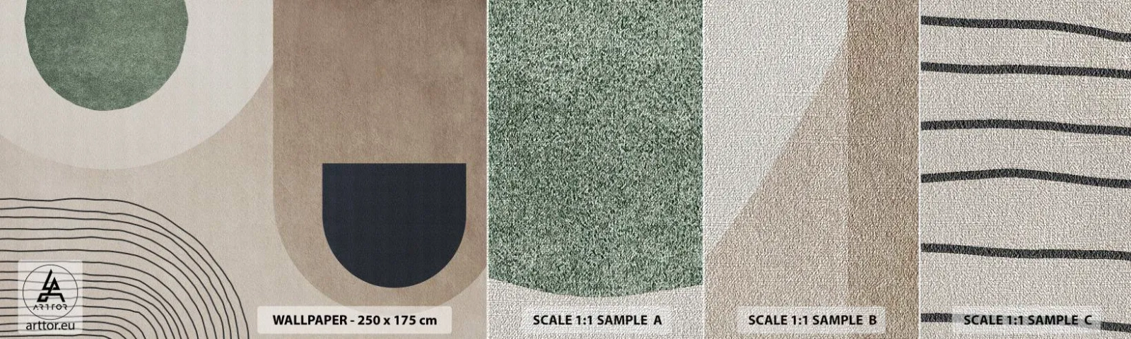 Vzor Fototapety Premium Canvas - Něžnost oválu - Minimalismus, Kus, Abstrakce - 100x30 cm