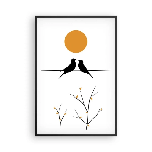 Plakát v černém rámu - Slavíčí večer - 61x91 cm