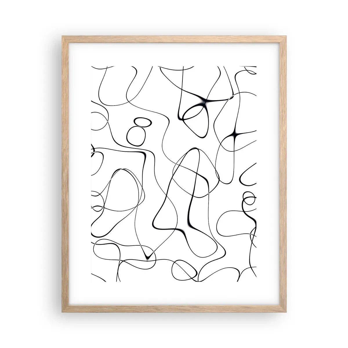 Plakát v rámu světlý dub - Cesty života, zákruty osudu - 40x50 cm