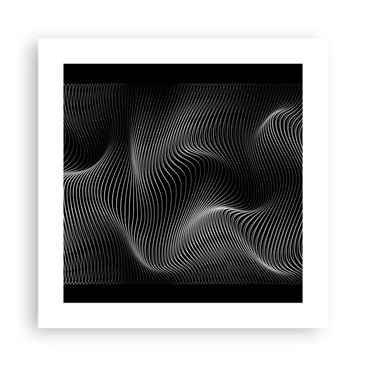 Plakát - Tanec světla v prostoru - 40x40 cm