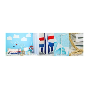 Vzor Fototapety Premium Canvas - Dětský stesk za dobrodružstvím - Pro děti, Námořní, Rybářská loď - 100x30 cm