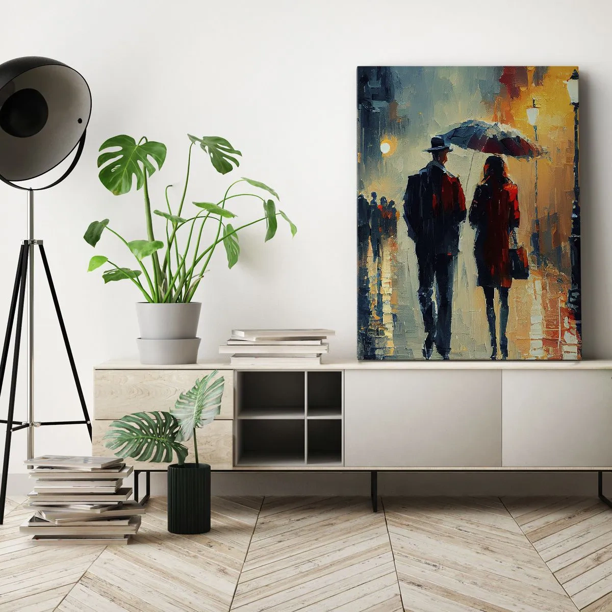 Obraz na plátně - Městská love story - 50x70 cm