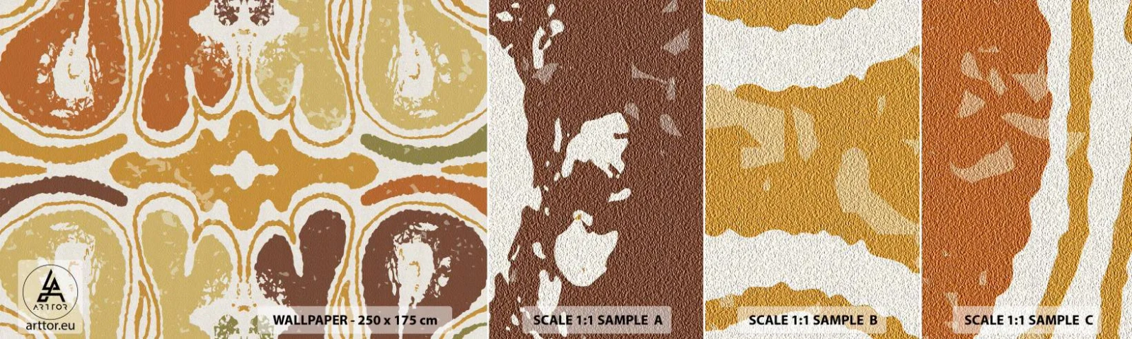 Vzor Fototapety Samolepicí Deluxe Sticker - Sentimentální abstrakce - Letitý, Boho, Kus - 100x30 cm