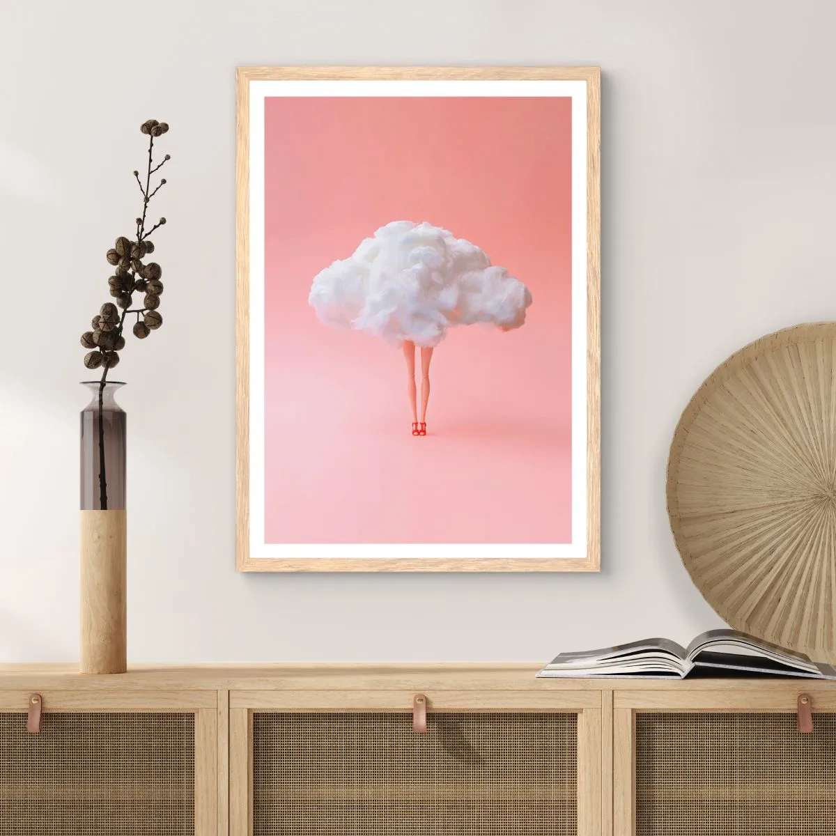 Plakát v rámu světlý dub - Sladký slib - 61x91 cm