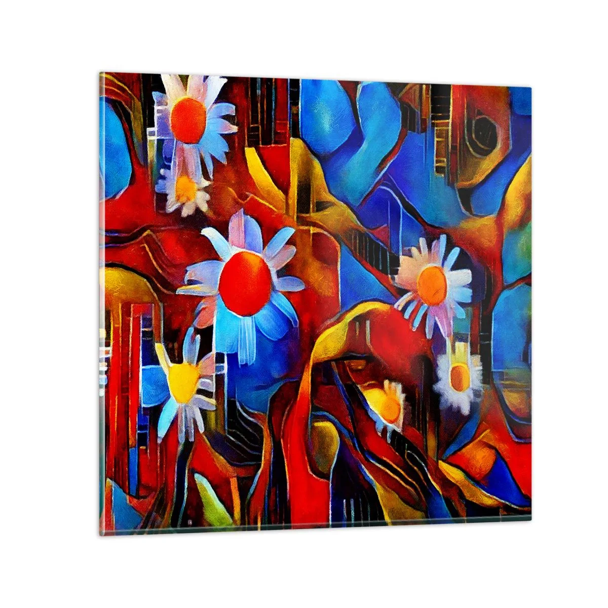 Obraz na skle - Barvy života - 30x30 cm