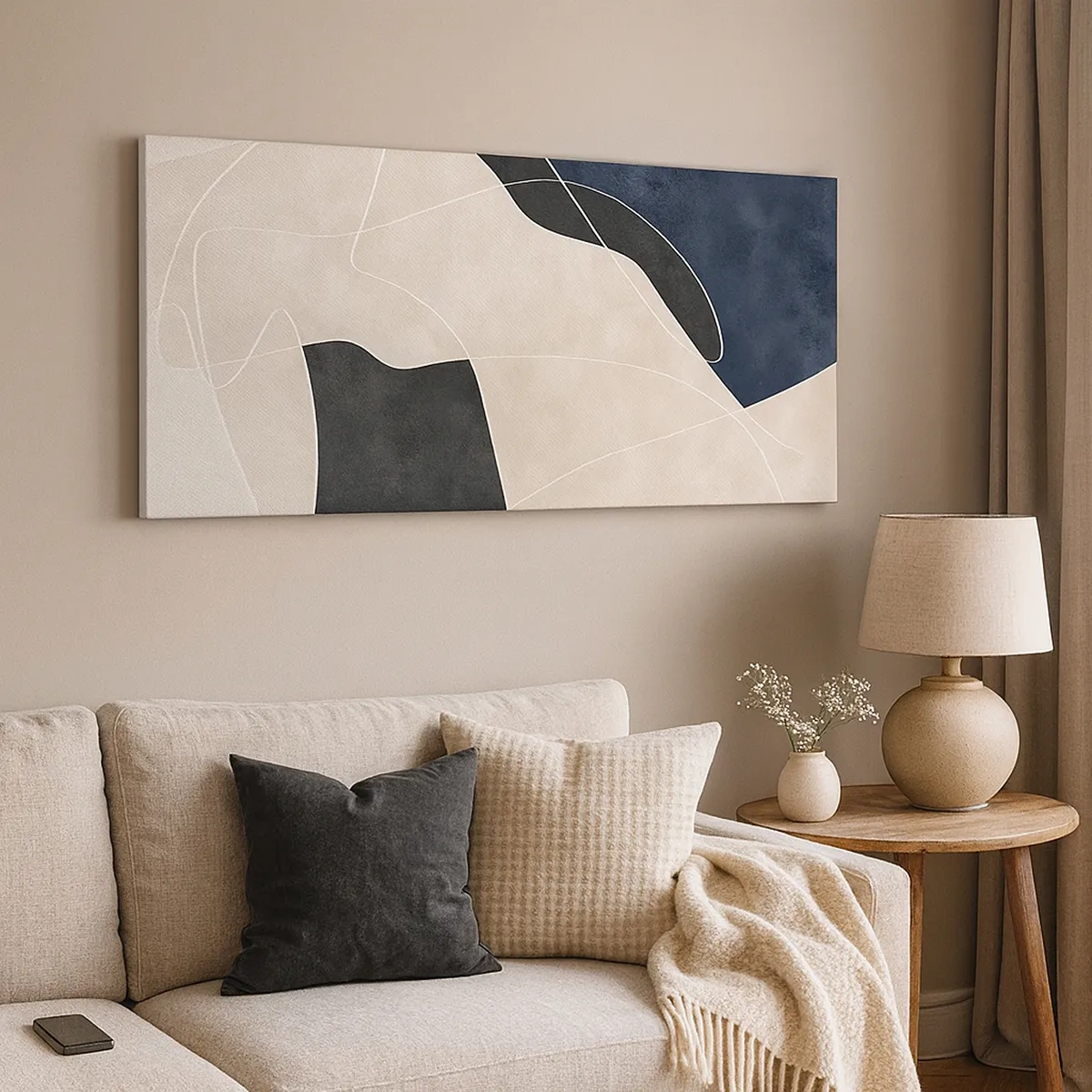 Obraz na plátně - Abstraktní kompozice – kontrast barev - 30x30 cm