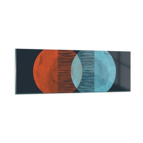 Obraz na skle - Astronomická fantazie - 90x30 cm