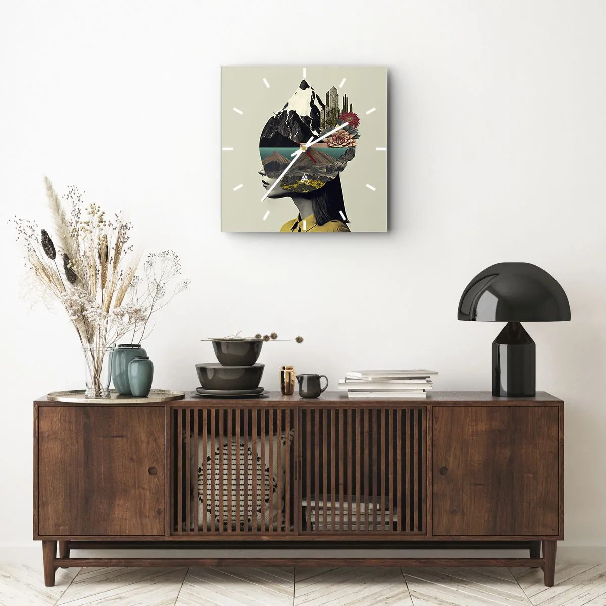 Nástěnné hodiny - Žena – vždy tajemství - 40x40 cm