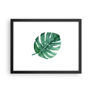 Plakát v černém rámu - Zelený koncept - 40x30 cm