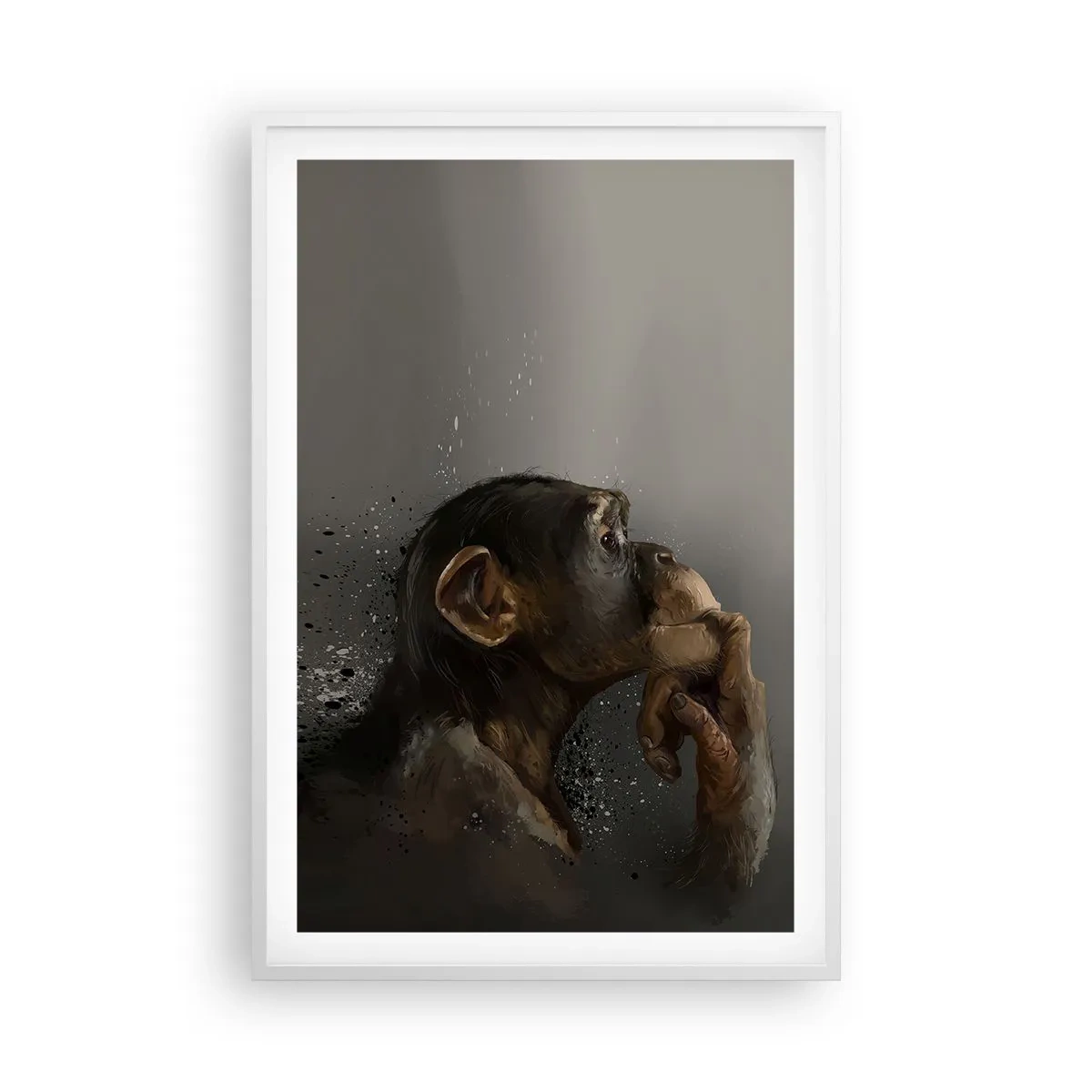 Plakát v bílém rámu - Určitě myslitel - 61x91 cm