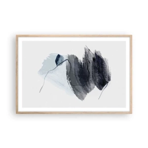 Plakát v rámu světlý dub - Intenzita a pohyb - 91x61 cm