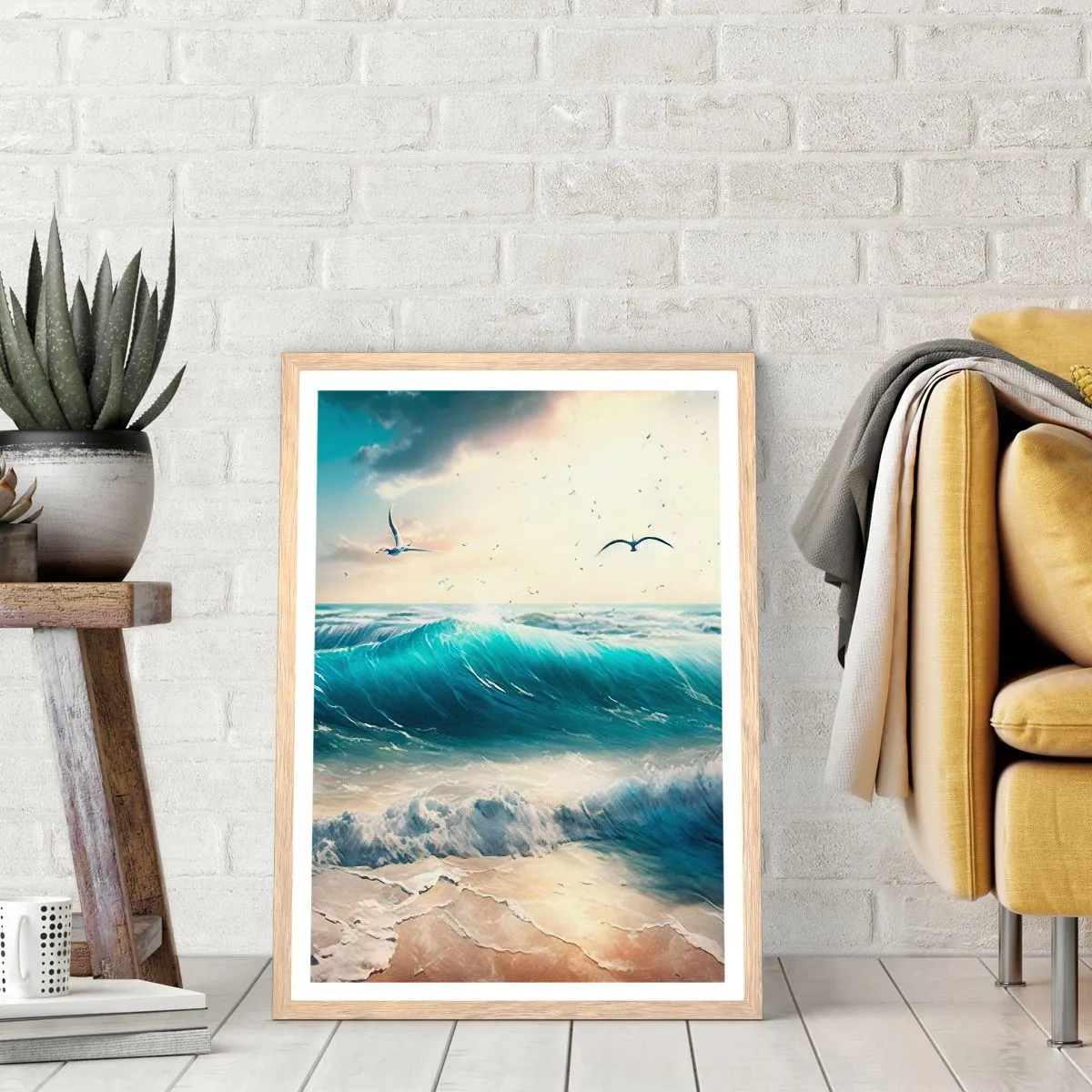 Plakát v rámu světlý dub - Šustění jen pro tebe - 40x50 cm