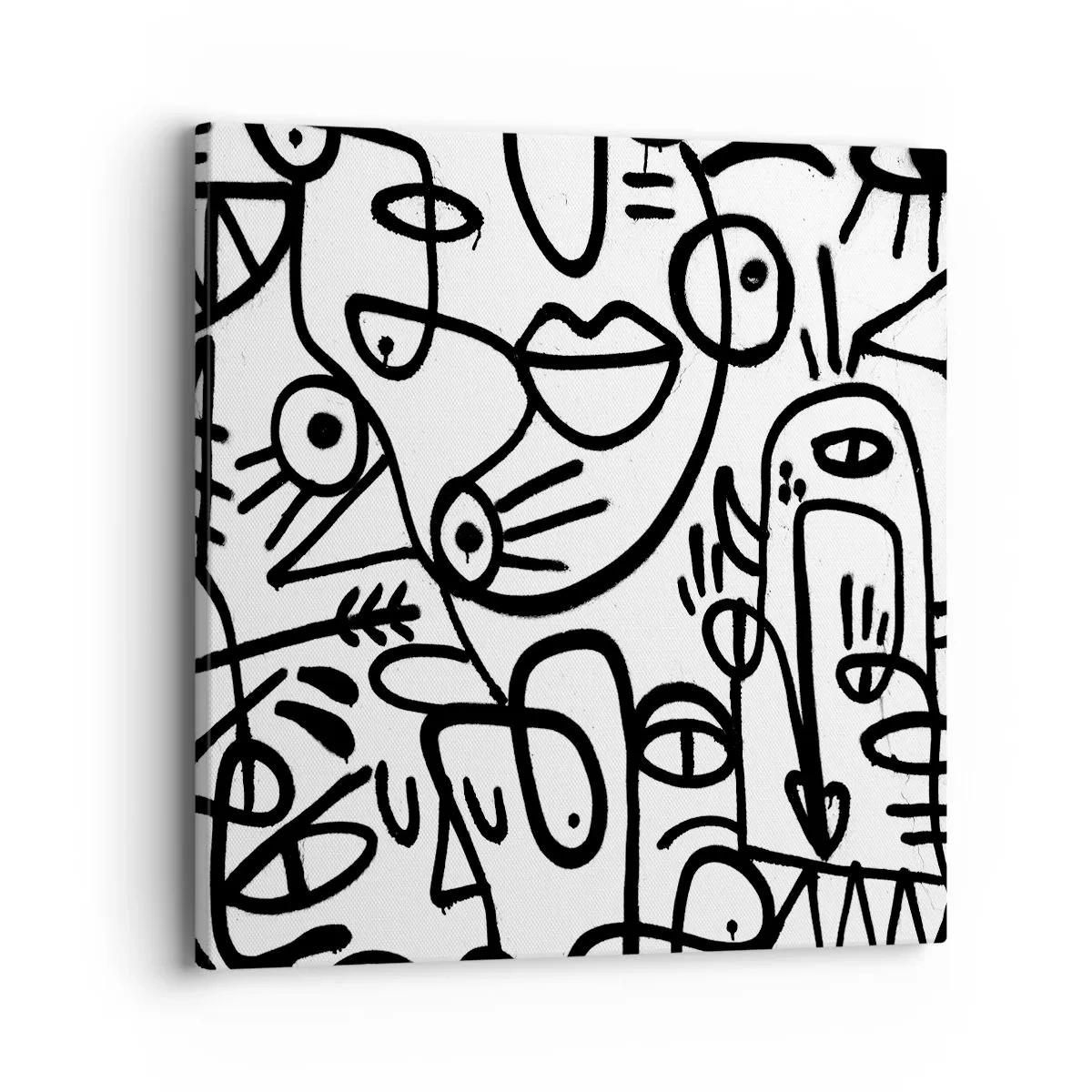 Obraz na plátně - Tváře a přeludy - 40x40 cm