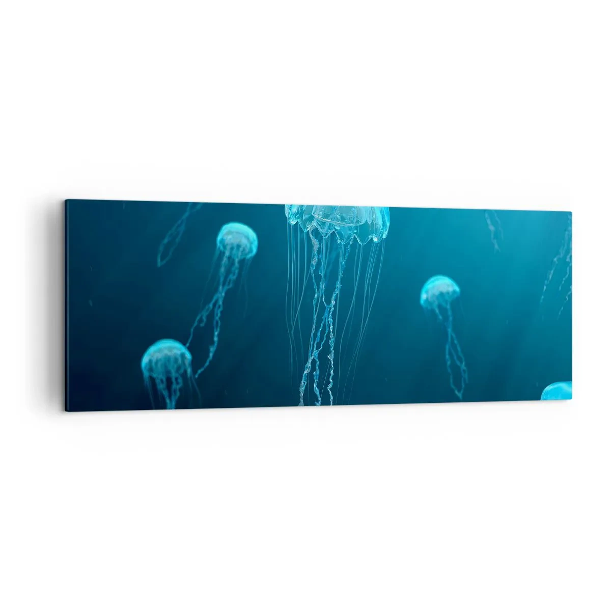 Obraz na plátně - Oceánský tanec - 140x50 cm