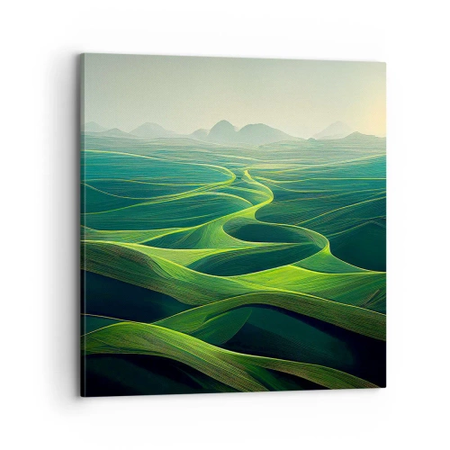 Obraz na plátně - V zelených údolích - 70x70 cm