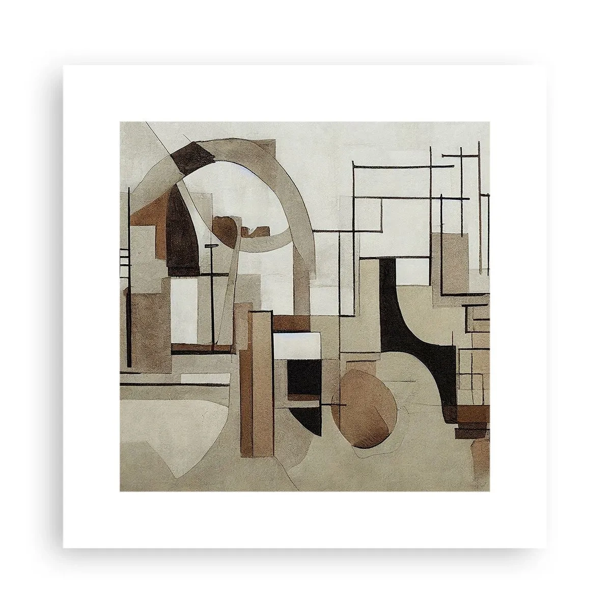 Plakát - Městská krajina 2.0 - 30x30 cm