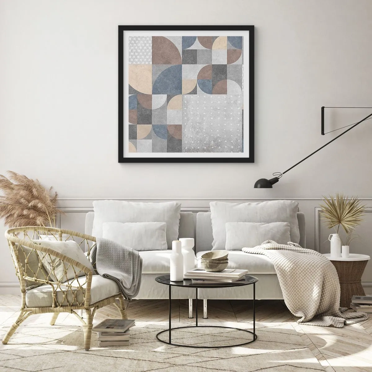 Plakát v černém rámu - Keramická fantazie - 60x60 cm