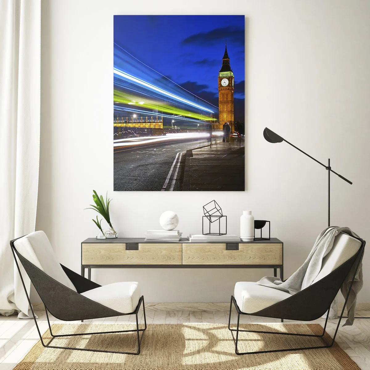 Obraz na skle - Pod dohledem Big Bena - 50x70 cm