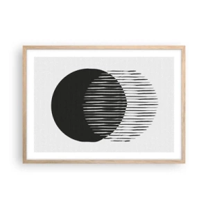 Plakát v rámu světlý dub - Jeho alter ego - 70x50 cm