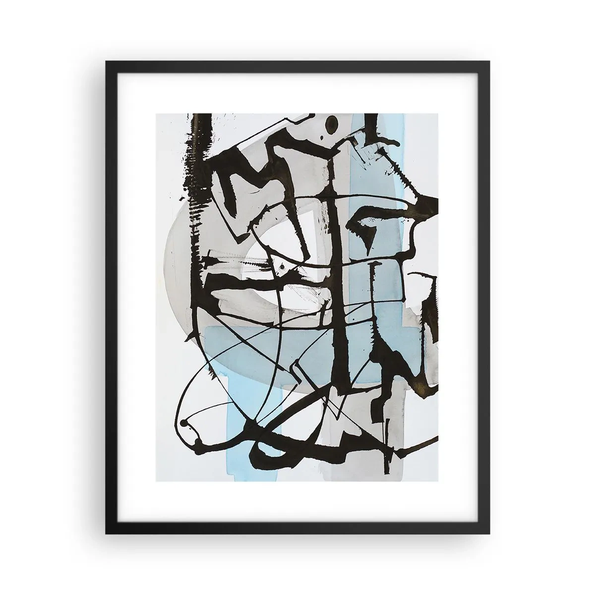 Plakát v černém rámu - Přesto modrá - 40x50 cm