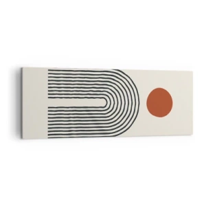 Obraz na plátně - Magnetismus tvarů a barev - 140x50 cm