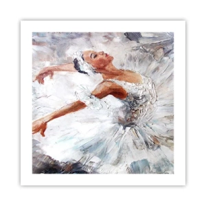 Plakát - Jemná a lehká jako tyl - 50x50 cm