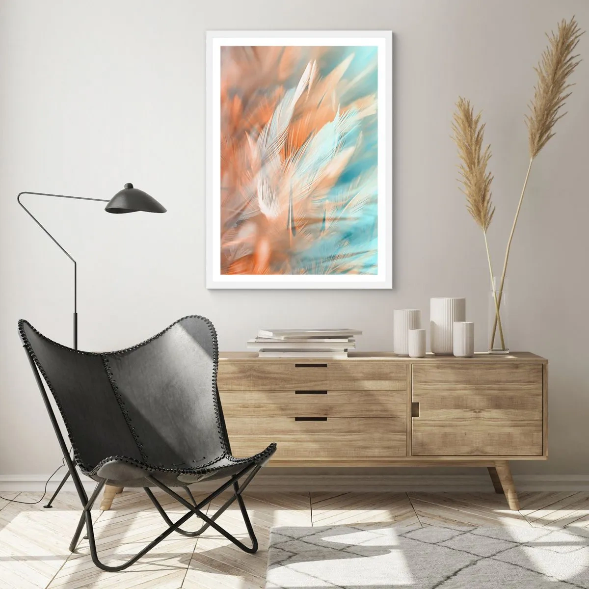 Plakát v bílém rámu - V krajině něhy - 40x50 cm