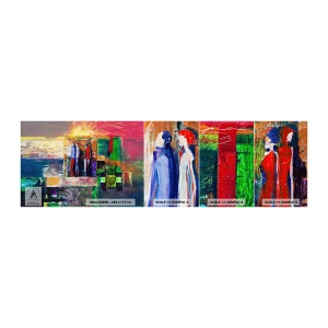 Vzor Fototapety Samolepicí Deluxe Sticker - Vztahy a emoce - Abstrakce, Lidé, Kus - 100x30 cm