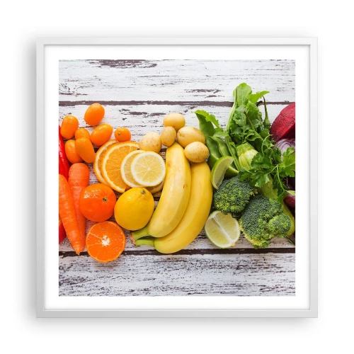 Plakát v bílém rámu - To nestačí? - 60x60 cm