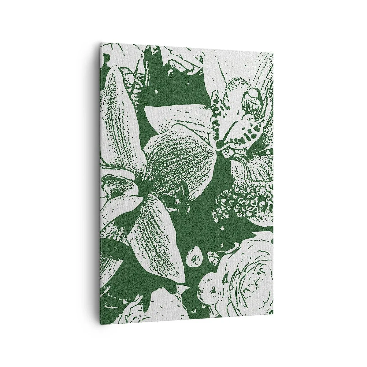 Obraz na plátně - Kytice – svět zeleně - 70x100 cm