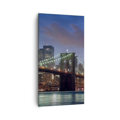 Obraz na plátně - Rozjařená noc - 55x100 cm