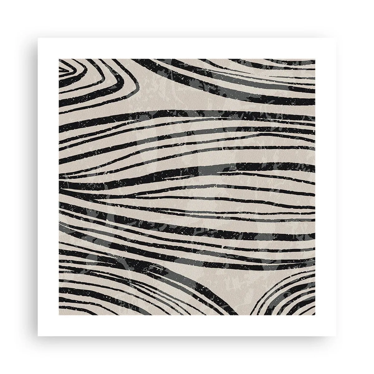 Plakát - Močál s liniemi - 50x50 cm