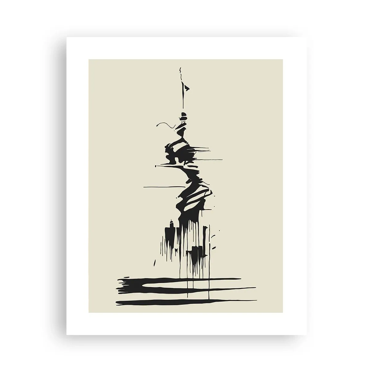 Plakát - Spěšná abstrakce - 40x50 cm