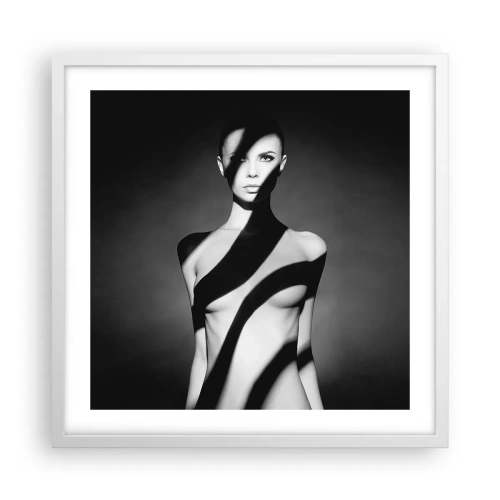 Plakát v bílém rámu - V záři i ve stínu - 50x50 cm