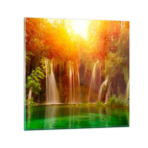 Obraz na skle - Na sluncí a ve stínu - 40x40 cm