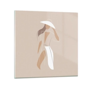 Obraz na skle - Móda je zábava - 30x30 cm