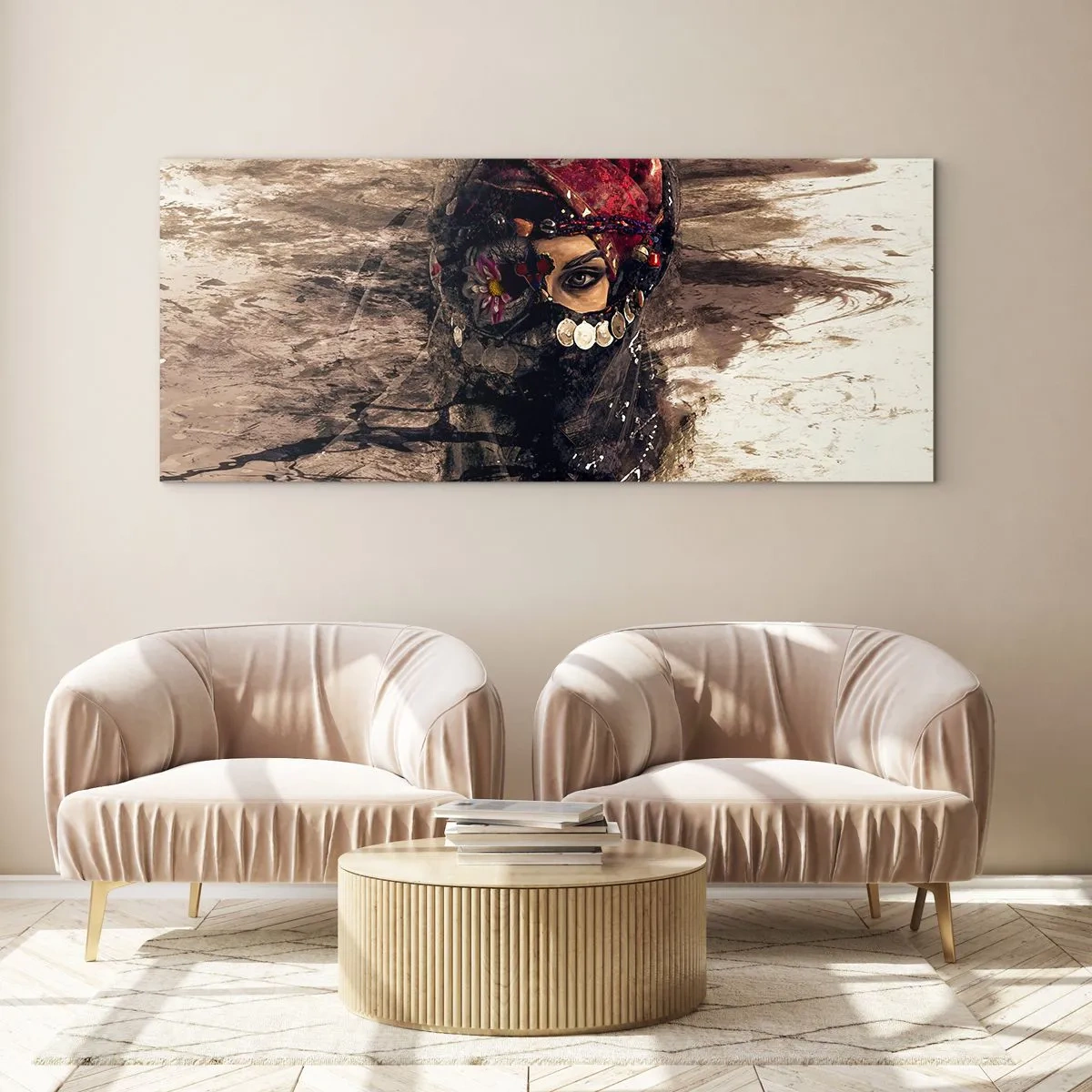 Obraz na skle - Přinejmenším znepokojující - 140x50 cm