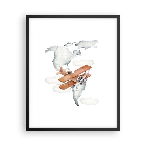 Plakát v černém rámu - V průkopnickém duchu - 40x50 cm