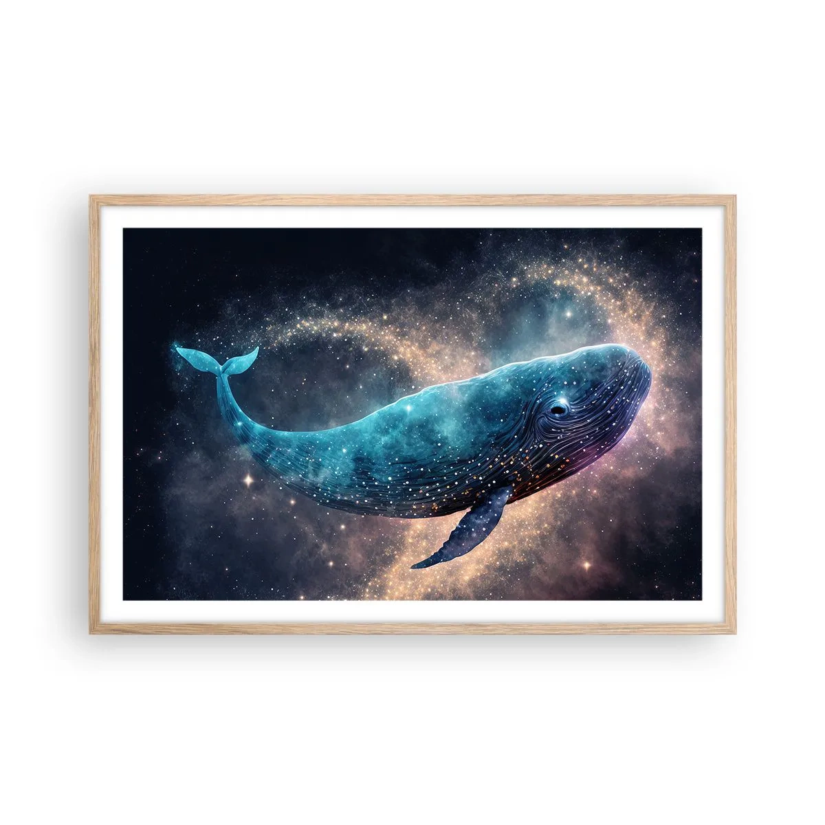 Plakát v rámu světlý dub - Je takový svět… - 91x61 cm
