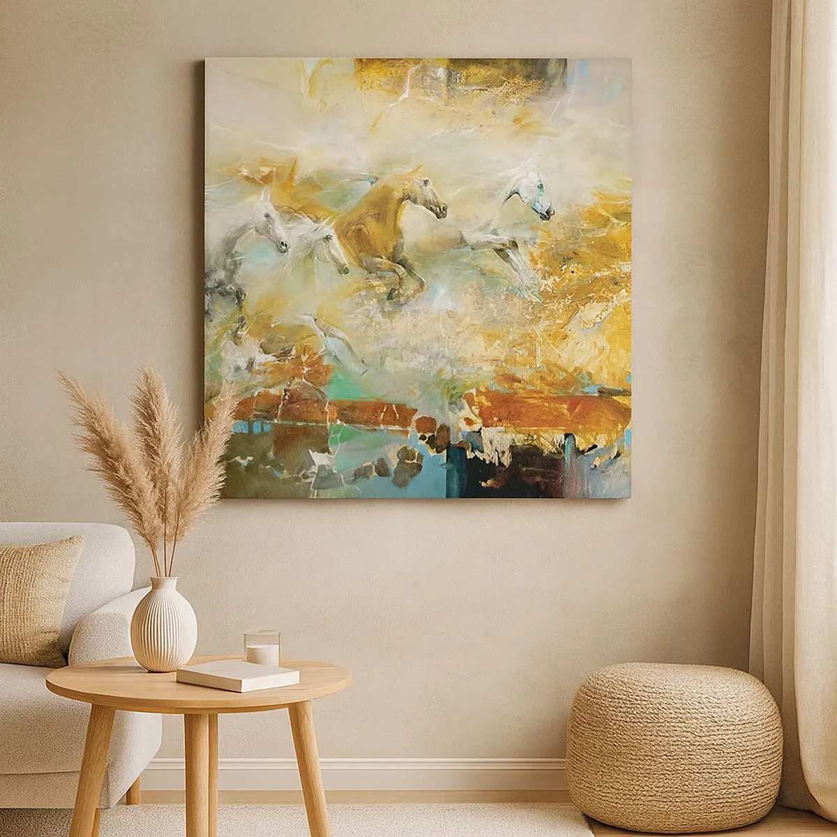 Obraz na plátně - Cválá světlem - 30x30 cm