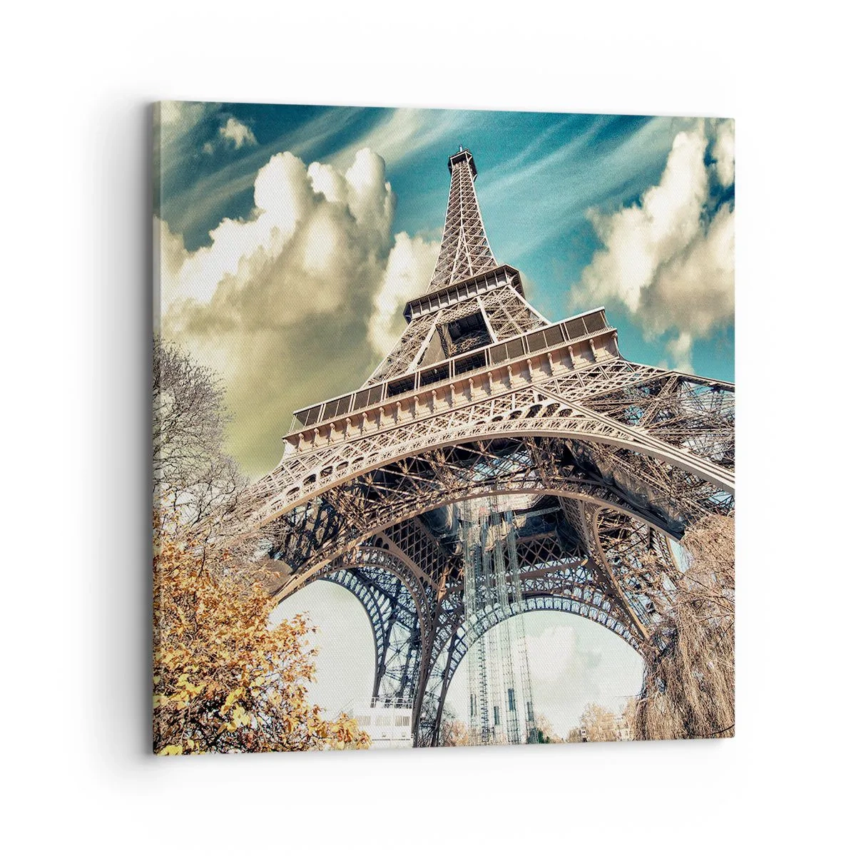 Obraz na plátně - A na podzim v Paříži… - 70x70 cm