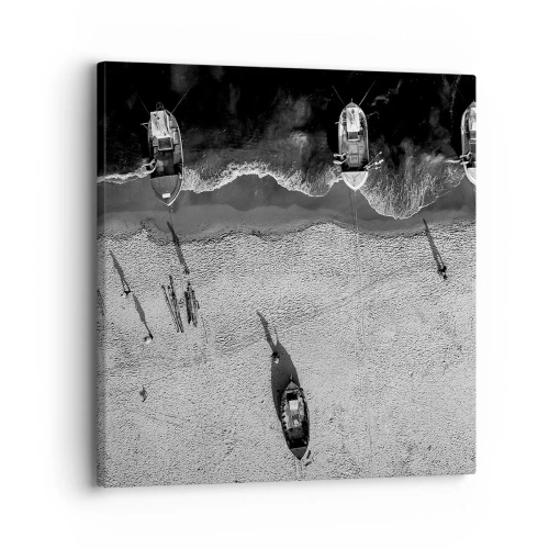 Obraz na plátně - Ještě na břehu… - 30x30 cm