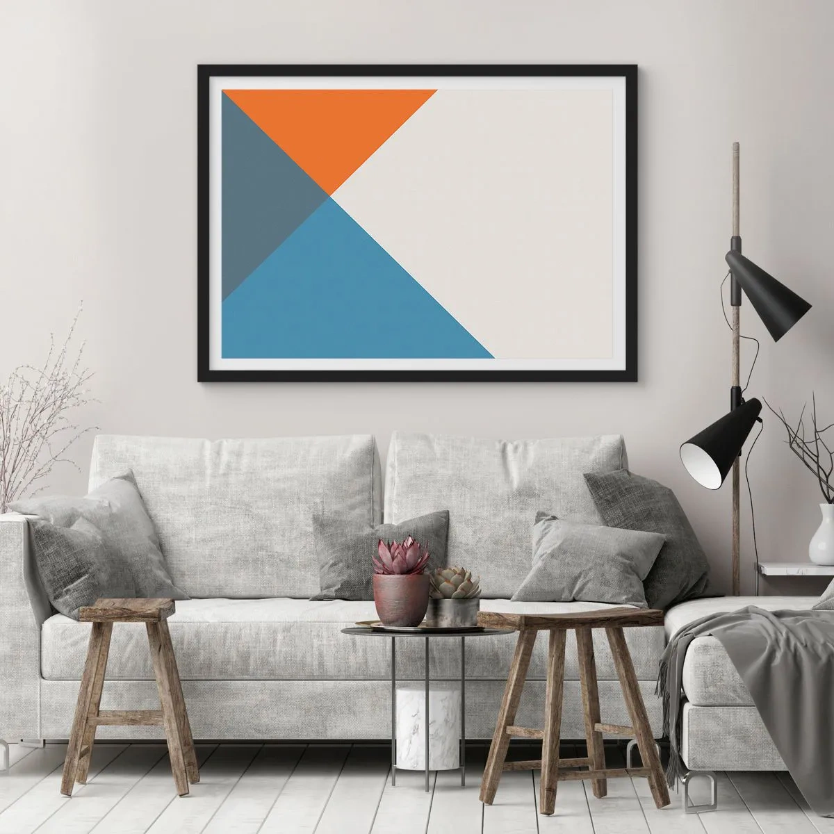 Plakát v černém rámu - Pod úhlem… - 50x40 cm