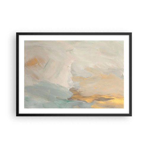 Plakát v černém rámu - Abstrakce – krajina něhy - 70x50 cm